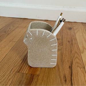 Anthropologie hedgehog pencil holder